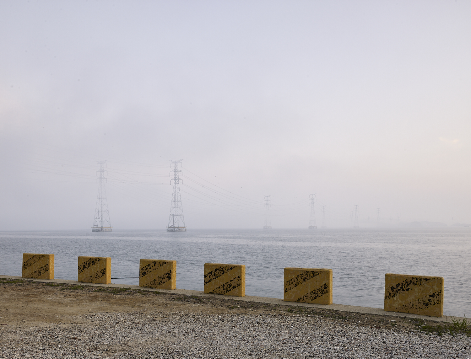 Power lines, The Yellow Sea, Danwon-gu, South Korea, 2016